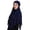 Navy Blue, variant on Double Layer Polyester Hijab Shawl Polyester Turbans Adjustable Tie Scarf Easy Storage for Commute Travel and Outings