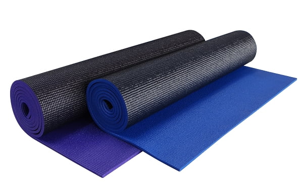 Yoga Direct Extra Wide 36" Mat Black Exercise Work Out 1/4" Thick Home Studio 