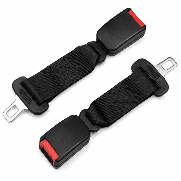 2pack 10" Car Seat Belt Extender E8 Safety Certified Extension Buckle Universal