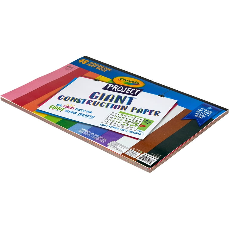 Crayola Construction Paper - Craft Project, School Project, Art - 1.60 inchHeight x 9 inchWidth x 12 inchLength - 240 / Pack - Assorted | Bundle of 2