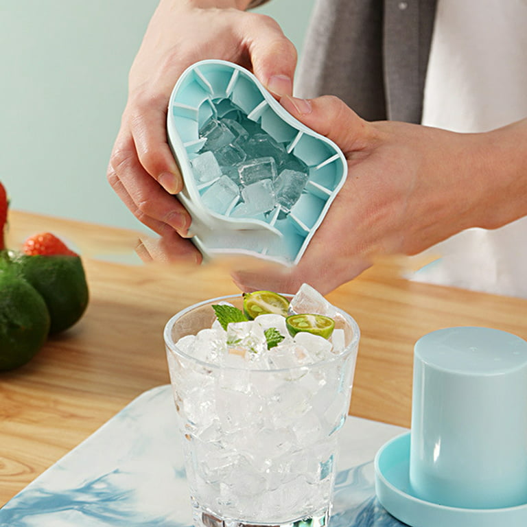 Hadanceo Ice Bucket Cup Mold Freeze Quickly Ice Cube Making Circular Shape  Cold Drink Maker Silicone Ice Cube Mold for Everyday Life