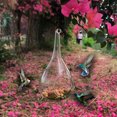 thumbnail image 4 of PRETXORVE Bird Feeder, Humming Glass Feeder Manually Blowing Glass Hummingbird Feeder, 4 of 9