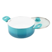 Mainstays Ceramic Nonstick 12 Piece Cookware Set, Teal Ombre