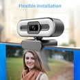 thumbnail image 2 of TFixol1080P Webcam Full HD Web Camera Built in Adjustable Ring Light Fixed Focus Optical Lens Microphone USB Computer Camera Plug and Play for PC Desktop Laptop Video Calling Conferencing Live Streami, 2 of 7
