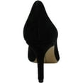 thumbnail image 3 of INC Womens Black Padded Comfort Zitah Pointed Toe Stiletto Slip On Leather Pumps Shoes 10 M, 3 of 3