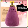 thumbnail image 4 of Juguete De Berenjena Relleno, Juguete De Peluche Suave, Verduras, Almohada, Regalos Para Niños Eigraketly FN006806-02, 4 of 6