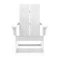 thumbnail image 6 of Merrick Lane UV Treated All-Weather Polyresin Adirondack Rocking Chair in White for Patio, Sunroom, Deck and More, 6 of 11
