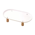 thumbnail image 3 of Soporte elevado para comedero de gatos, soporte de madera con patas, estante lavable para cuencos, antivómitos. Blanco 38cmx21cm, 3 of 9