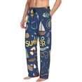 thumbnail image 6 of Sikiie Marine Nautical Mens Pajama Pants Sleep & Lounge Pants, PJ Bottoms With elastic waistb and Pockets Medium, 6 of 6