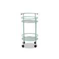 thumbnail image 2 of Baxton Studio Baxton Studio Newell Mid-Century Modern Mint Green Finished Metal 2-Tier Kitchen Cart, 2 of 6