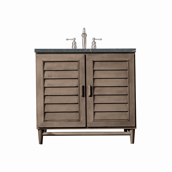 James Martin Vanities 620-V36-3Pbl Portland 36" Single Basin Wood Vanity Set - Wood