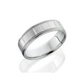 thumbnail image 2 of Mens 14K White Gold Brushed Comfort Wedding Band Ring, 2 of 3