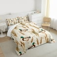 thumbnail image 3 of Homewish Country Mallard Duck Bedding Comforter Set,Rustic Plant Twin Comforter Sets,Western Farmhouse Bedding Set For Teens,Super Cozy Room Decor,2-Piece, 3 of 8