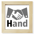 thumbnail image 1 of Handshake Communication Coopération Combinaison Carré Cadre Photo Mur Affichage de Table, 1 of 3
