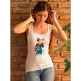 thumbnail image 2 of Girl T Shirt Art Racerback Tank Women -Image by Shutterstock, Female Medium, 2 of 4