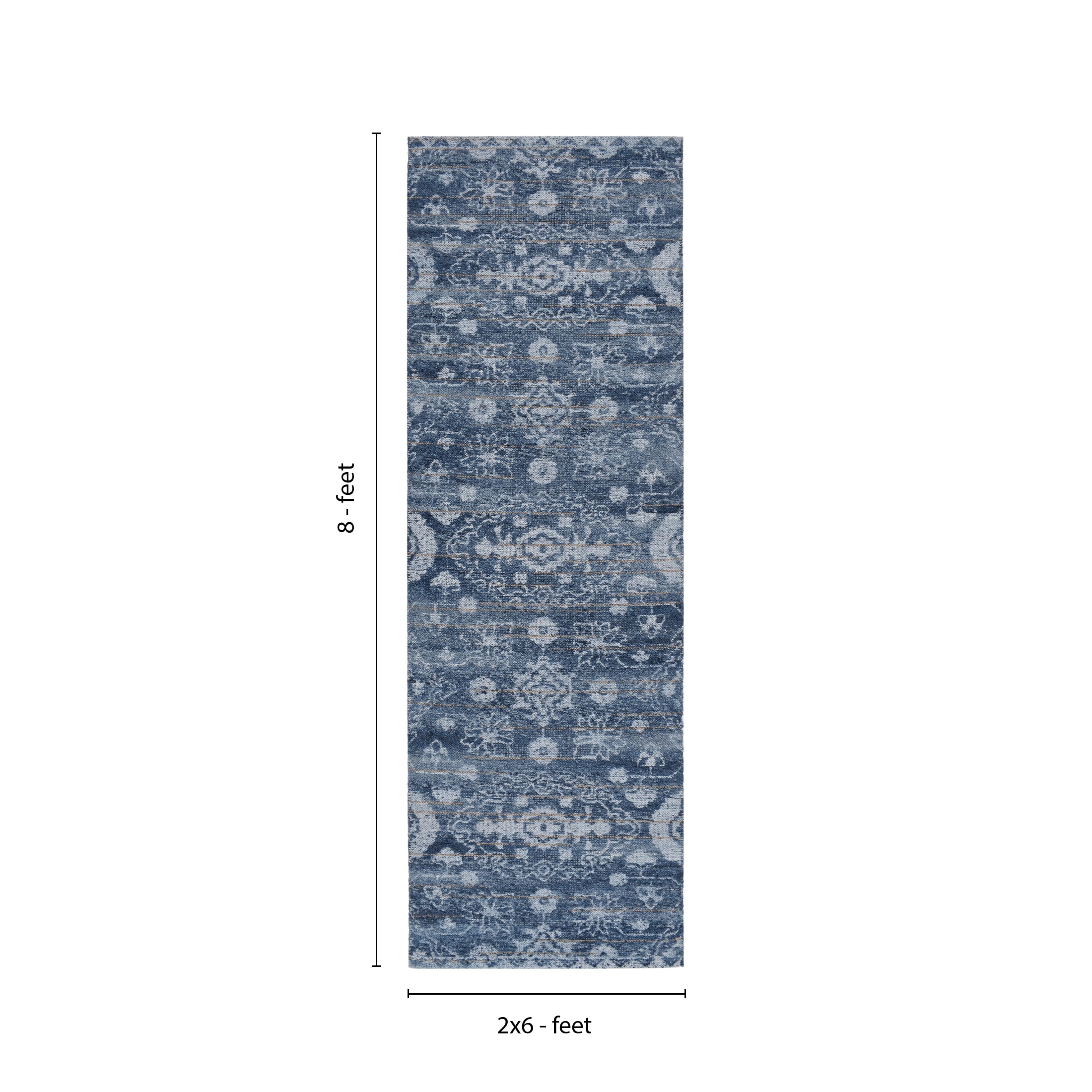 Better Homes & Gardens 2.5' x 8' Arty Medallion Runner, Blue