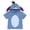 Eeyore Blue Grey, variant on Disney Nightmare Before Christmas Big Girls' Cosplay Short Sleeve Hooded T-Shirt Sally Patchwork Multi