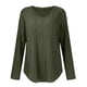 thumbnail image 3 of Women Plus Size Casual Knit V Neck Lightweight Long Sleeve Sweaters Sky Blue XXL, 3 of 4