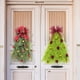 thumbnail image 2 of 1 pieza de guirnalda de decoración de lazo para árbol de Navidad, para colgar en la puerta de invierno, regalo para el hogar, accesorios luminosos para suministros para fiestas navideñas, 2 of 5