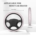 thumbnail image 3 of Kdxio Cute Bow Tie Print Elastic Stretch Steering Wheel Cover,Auto Steering Wheel Cover,15 Inch Anti-Slip,Warm in Winter and Cool in Summer,Fit Suvs,Vans Cars,Trucks, 3 of 7