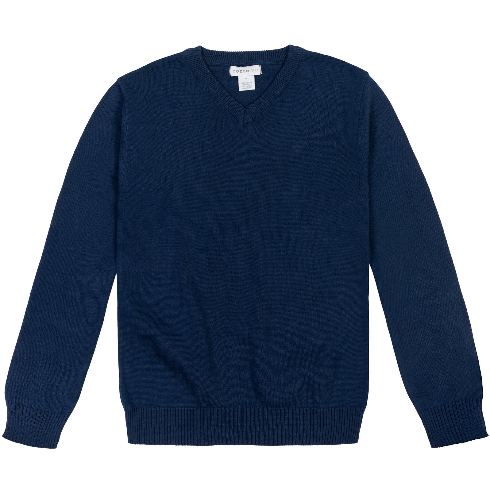 Cozeeme Mens V-neck Pullover Long Sleeve Sweater Adult - Walmart.com