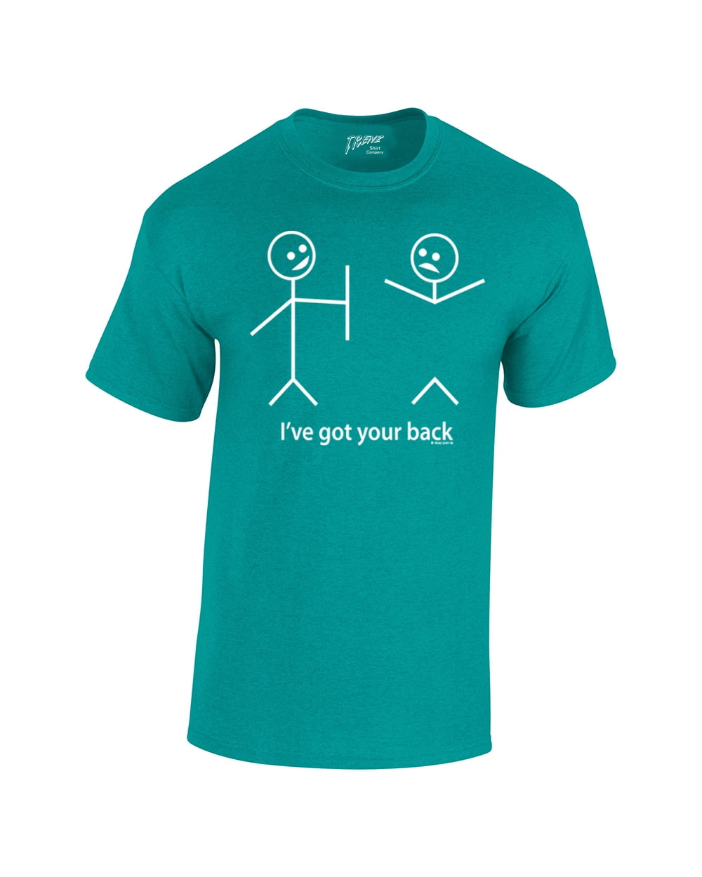 Trenz Shirt Company - Funny T-Shirt Stick Figures I Got Your Back ...