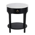 thumbnail image 4 of Butler Specialty Company Ellen 18.25 in. W Oval Marble Top Nightstand - Black, 4 of 10
