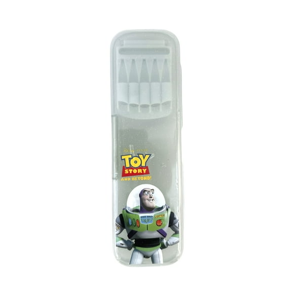 Disney Toy Story Pencil Case - Buzz Light Year Translucent Plastic Pencil Box