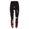 thumbnail image 7 of BLTIBY 2025 Leggings for Women Valentine's Day High Waisted Love Heart Graphic Workout Yoga Long Pants Spring Fashion Trousers Pink M, 7 of 7