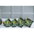 thumbnail image 2 of Ambesonne Nature Throw Pillow Cover 4 Pack, Autumn Forest Landscape, 24", Green Blue Yellow, 2 of 7