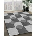 thumbnail image 2 of Ahgly Company Indoor Square Patterned Silver Gray Area Rugs, 7' Square, 2 of 6