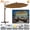Teak, variant on Sunny 11.5' Deluxe Cantilever Big Roma Umbrella Hanging Offset Solar Umbrella UV50+ Tilt & 360'C Rotation Patio Heavyduty Outdoor Sunshade Cantilever Crank Sunbrella Cover