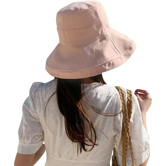 YooGuoGuo Women's Reversible Bucket Summer Sun Hat Wide Brim Wired Edge Floral Beach Cap Foldable Travel UV Protection Lady Hat