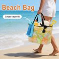 thumbnail image 3 of Yellow Starfish Coastal Beach Bag for Women, Large Breathable Mesh Beach Tote Bag, Shell Coral Summer Beach Nautical Ocean Sandproof Lightweight Travel Bags for Vacation Picnic Swimming Pool, 3 of 9