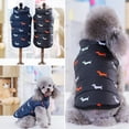 thumbnail image 4 of Pet Jacket Cotton Cartoon Lovely Dog Jacket Vest Puppy Winter Vest, 4 of 10