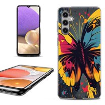 OneToughShield ® Shockproof Phone Case Compatible with Samsung Galaxy S24 5G - Abstract Butterfly