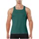 thumbnail image 2 of Camiseta sin mangas con cuello en V para hombre, color liso, informal, de verano, para fitness, sin mangas, para hacer ejercicio, correr, entrenar, chaleco transpirable de poliéster para hombre., 2 of 9