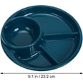 thumbnail image 4 of Dietary Plates for Portion Control Plates: Plastic Reusable Compartment Plastic Salad Plate, 4 of 5