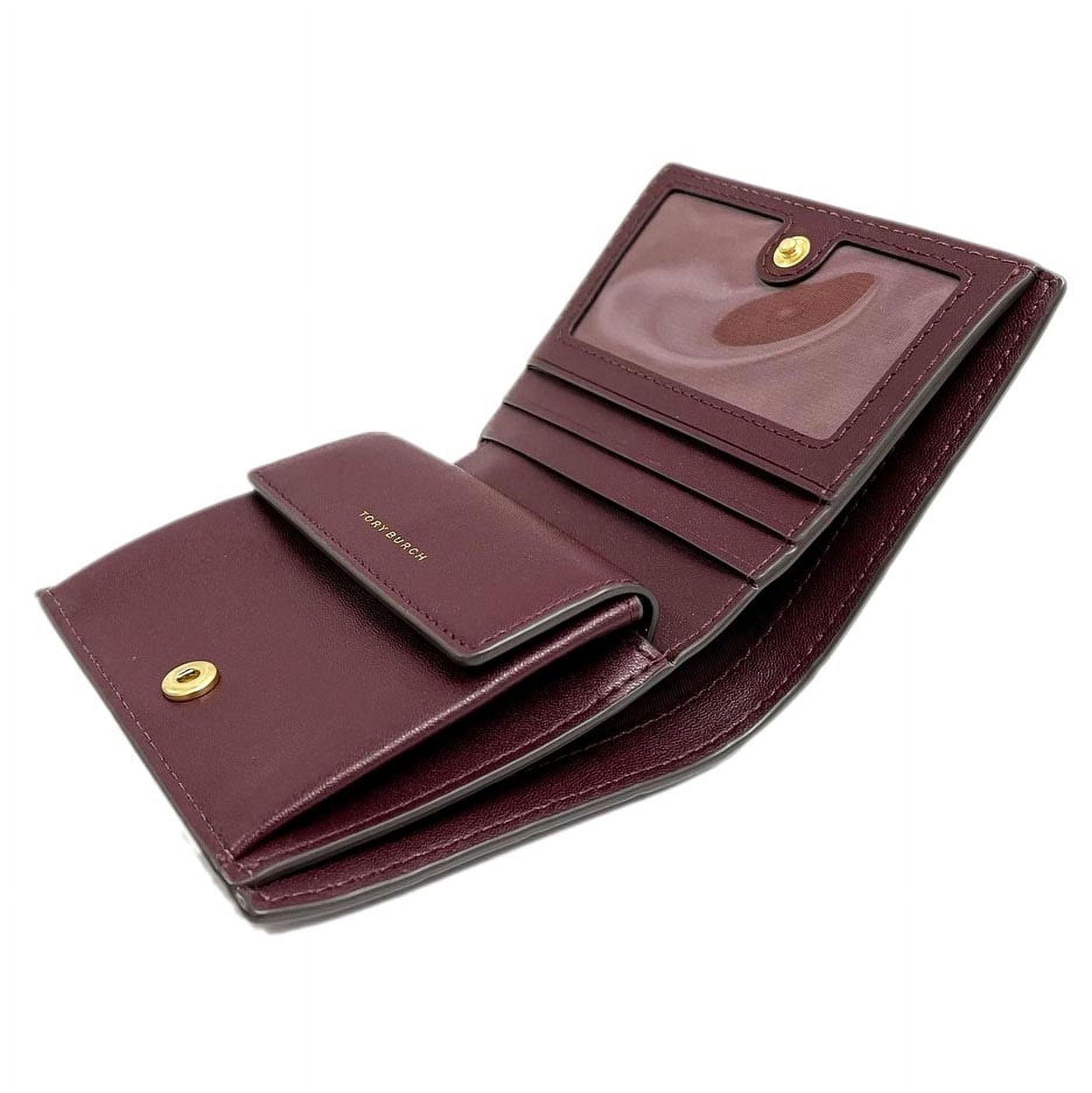 Tory Burch Women's Blake Croc Embossed Leather Snap Mini Wallet