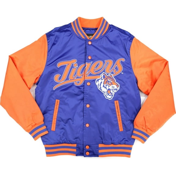 Big Boy Savannah State Tigers S7 Light Weight Mens Baseball Jacket [Royal Blue - L]