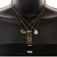 thumbnail image 4 of Mi Amore Elephant Feather Adjustable Multiple-Necklace-Set Copper-Tone & White, 4 of 5