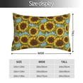 thumbnail image 2 of KLL Sunflowers Pillow Covers Envelope Closure,Super Soft and Cozy Fuzzy Fleece Pillow Case Cover (No pillow core） 20"x30", 2 of 5