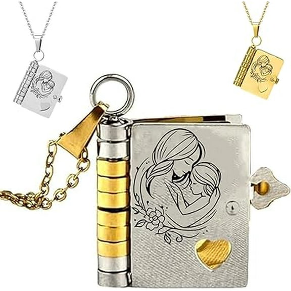 For Daughter - I Love You Forever & Always Book Necklace, Letter to My Daughter Love Book Necklace, Personalized My Little Star Hummingwings book necklace, daughter Birthday Gifts