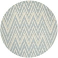 thumbnail image 2 of SAFAVIEH Cambridge Sam Geometric Wool Area Rug, Blue/Ivory, 6' x 6' Round, 2 of 8