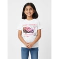 thumbnail image 3 of Cars Girls Lightning McQueen Graphic T-Shirt with Short Sleeves, Sizes 4-16, 3 of 7