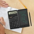 thumbnail image 3 of Yinanstore Desktop Calculator with Drawing Pad and Pen Silicone Button Portable LCD Screen Small Pocket Calculator for School Accounting Scientific Function, 3 of 8