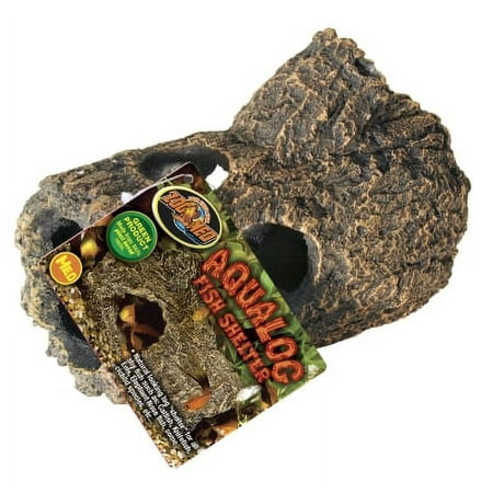 UPC: 0097612240214 | Zoo Med Aqualog Fish Shelter  Brown  1 Each/Medium