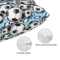 thumbnail image 3 of Gaeub Football Soccer Ball Printed Men's Short Pajama Pants, Lightweight Lounge & Sleep Bottoms Keep You Cool-16"x24", 3 of 6