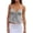 Grey, variant on Women's Y2K Cami Top Sleeveless V Neck Tie Front Crop Top Ruffle Hem Peplum Tank Shirt Going Out Camisole Size: L Yellow