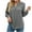 Gray, variant on tklpehg Long Sleeve Shirts for Women Ladies Tops Long Sleeve Shirts Classic Solid Colors Comfortable Casual V-Neck Lightweight Loose Fit Blouse Pullover Shirts Black XXL
